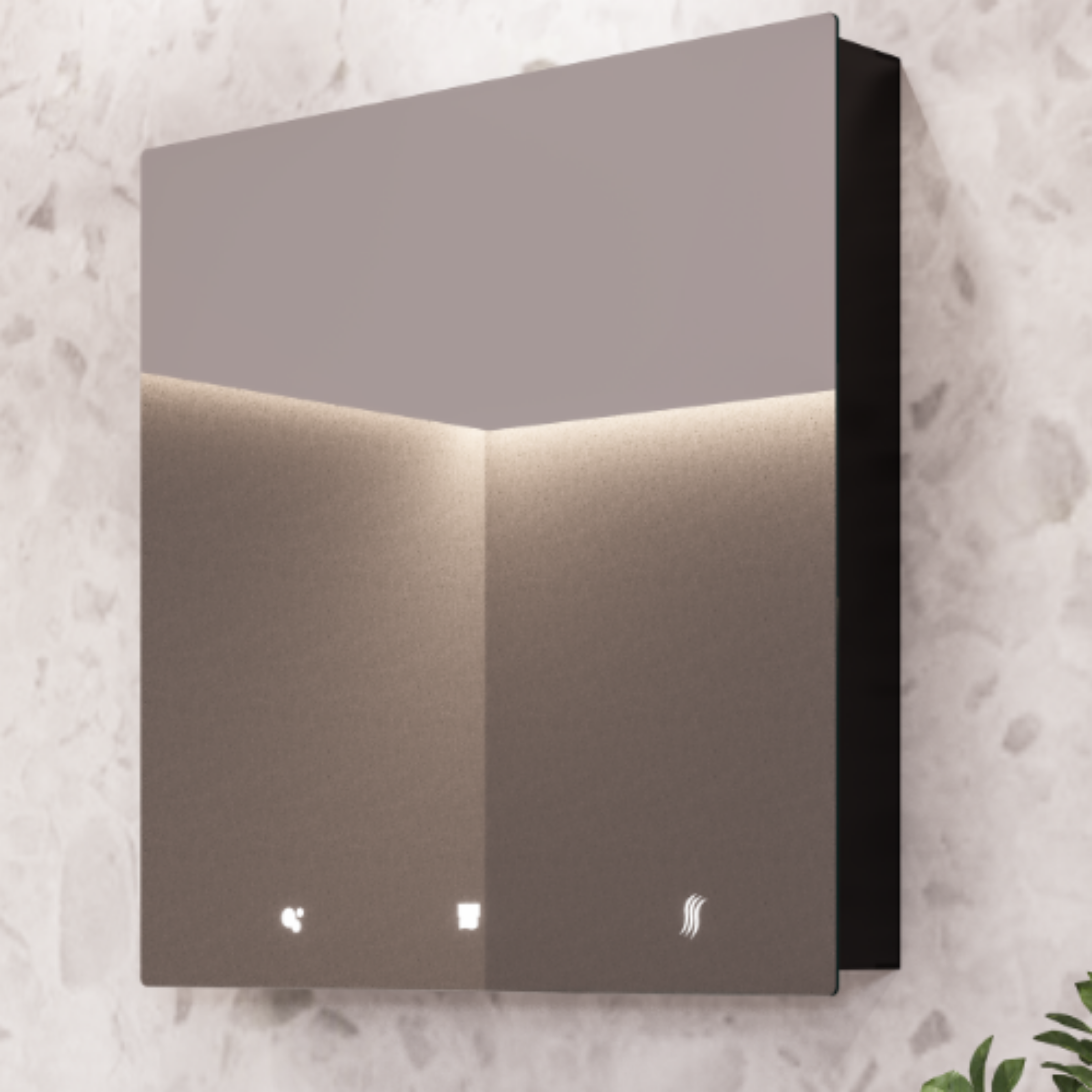Metlam ML_IMC3_LUX Integrated Mirror Cabinet - Includes Hand Dryer, Soap Dispenser & Paper Towel Dispenser