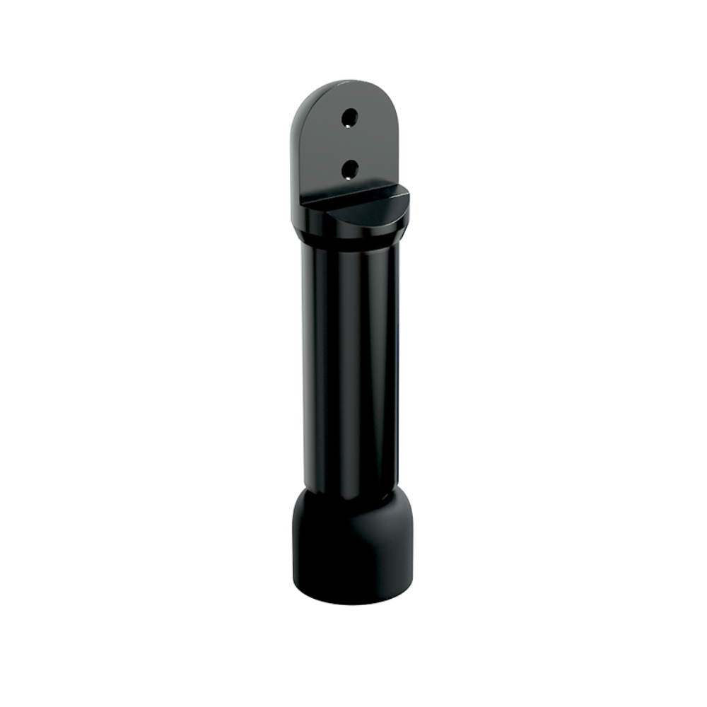 Metlam 120ALUM_100_DESIGNER 100mm Heavy Duty Aluminium Cubicle Leg in Designer Black – Adjustable Off-Floor Partition Support
