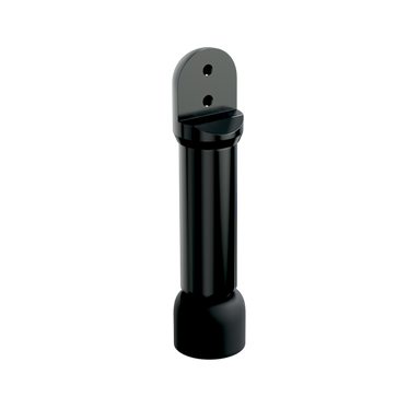 Metlam 120ALUM_100_DESIGNER 100mm Heavy Duty Aluminium Cubicle Leg in Designer Black – Adjustable Off-Floor Partition Support