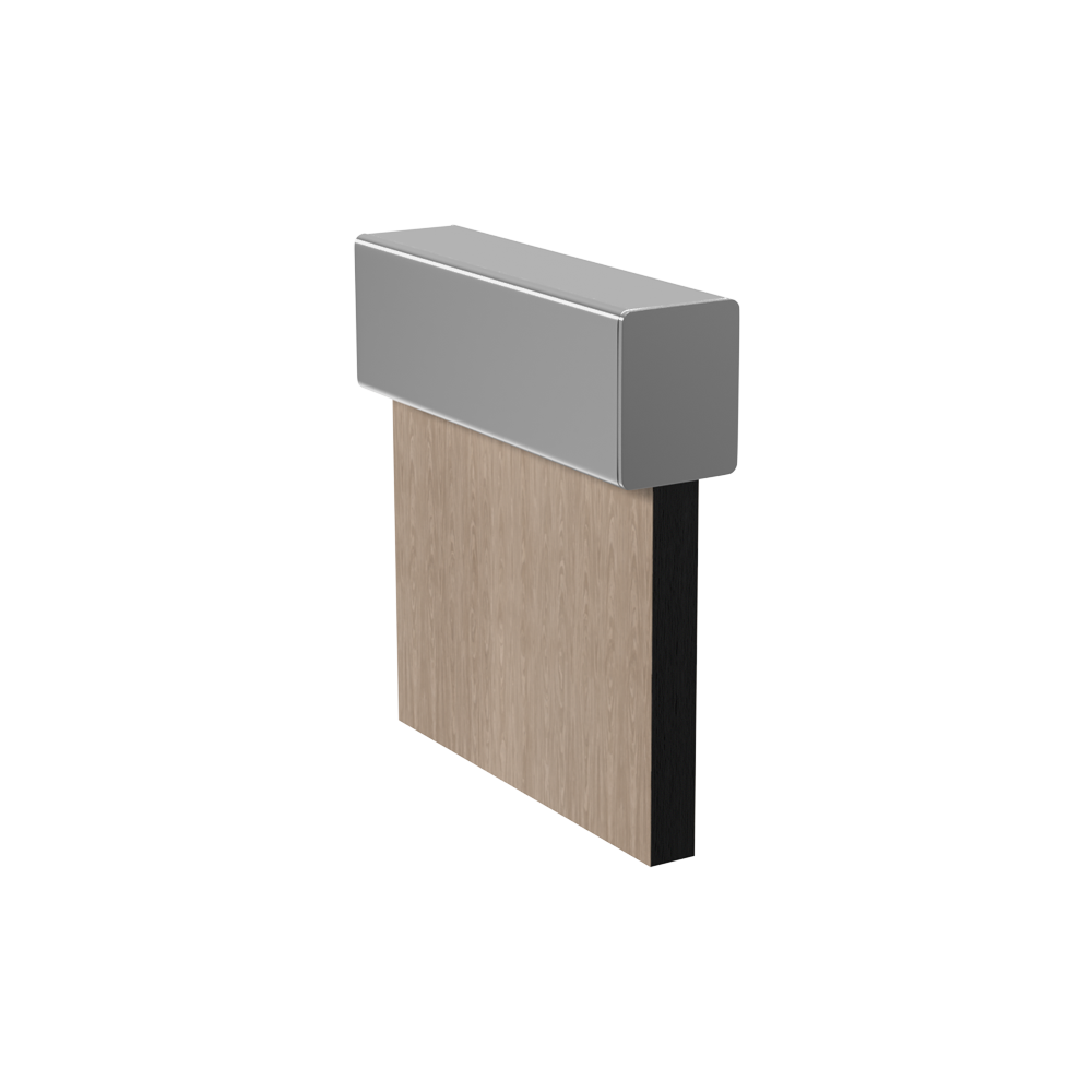 Metlam UNICH_36 3600 mm Universal Head Rail Channel in Aluminium – Head Rail for Partition Panels Example