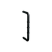 Metlam ML315R_DESIGNER D-Pull Handle with Rubber Stopper in Designer Black – 128mm Stainless Steel Door Handle for Commercial Washrooms