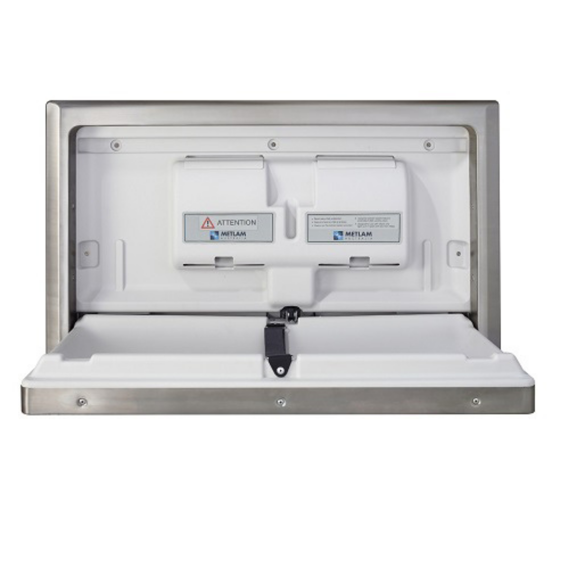 Metlam ML_8200REC Recessed Horizontal Baby Change Station in Stainless Steel