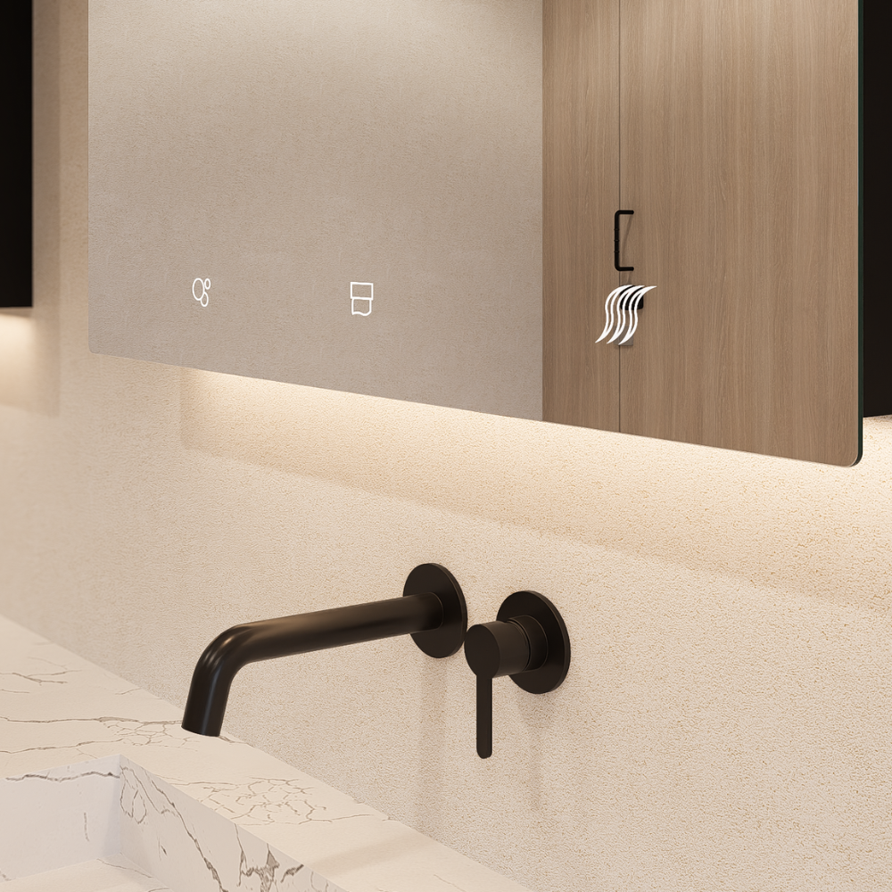 Metlam ML_IMC3_LUX Integrated Mirror Cabinet - Includes Hand Dryer, Soap Dispenser & Paper Towel Dispenser