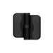 Metlam MODA_GRAVITY_DESIGNER gravity hinge in Designer Black – 77×81×20 mm reversible toilet partition hinge