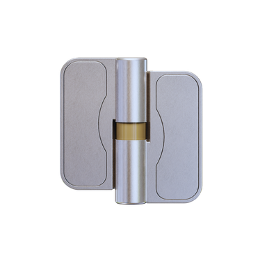 Metlam MODA_GRAVITY_SCP gravity hinge in Satin Chrome Plate – 77×81×20 mm reversible toilet partition hinge