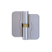 Metlam MODA_GRAVITY_SCP gravity hinge in Satin Chrome Plate – 77×81×20 mm reversible toilet partition hinge