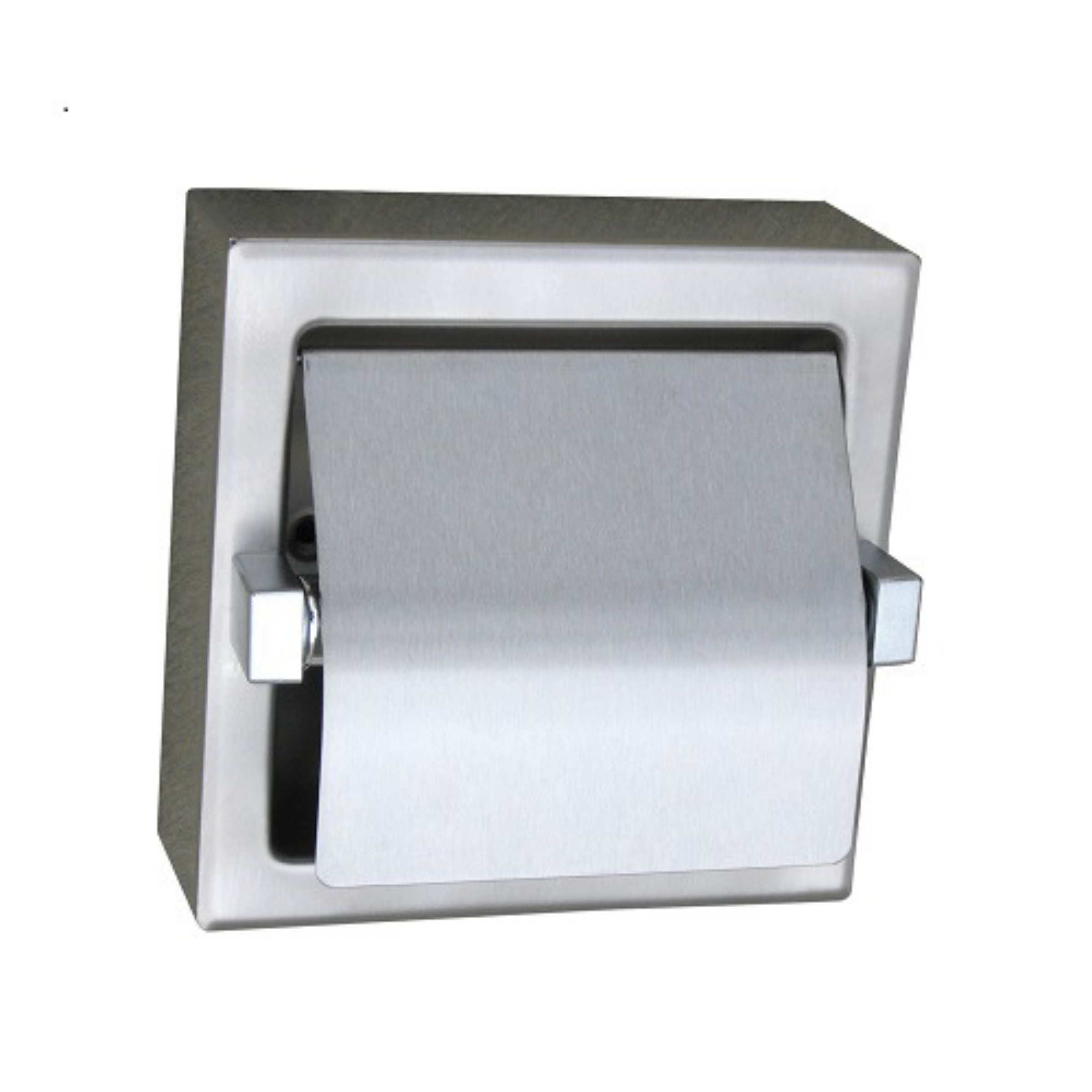 Metlam Surface Mounted Toilet Roll Holder in Satin Stainless Steel