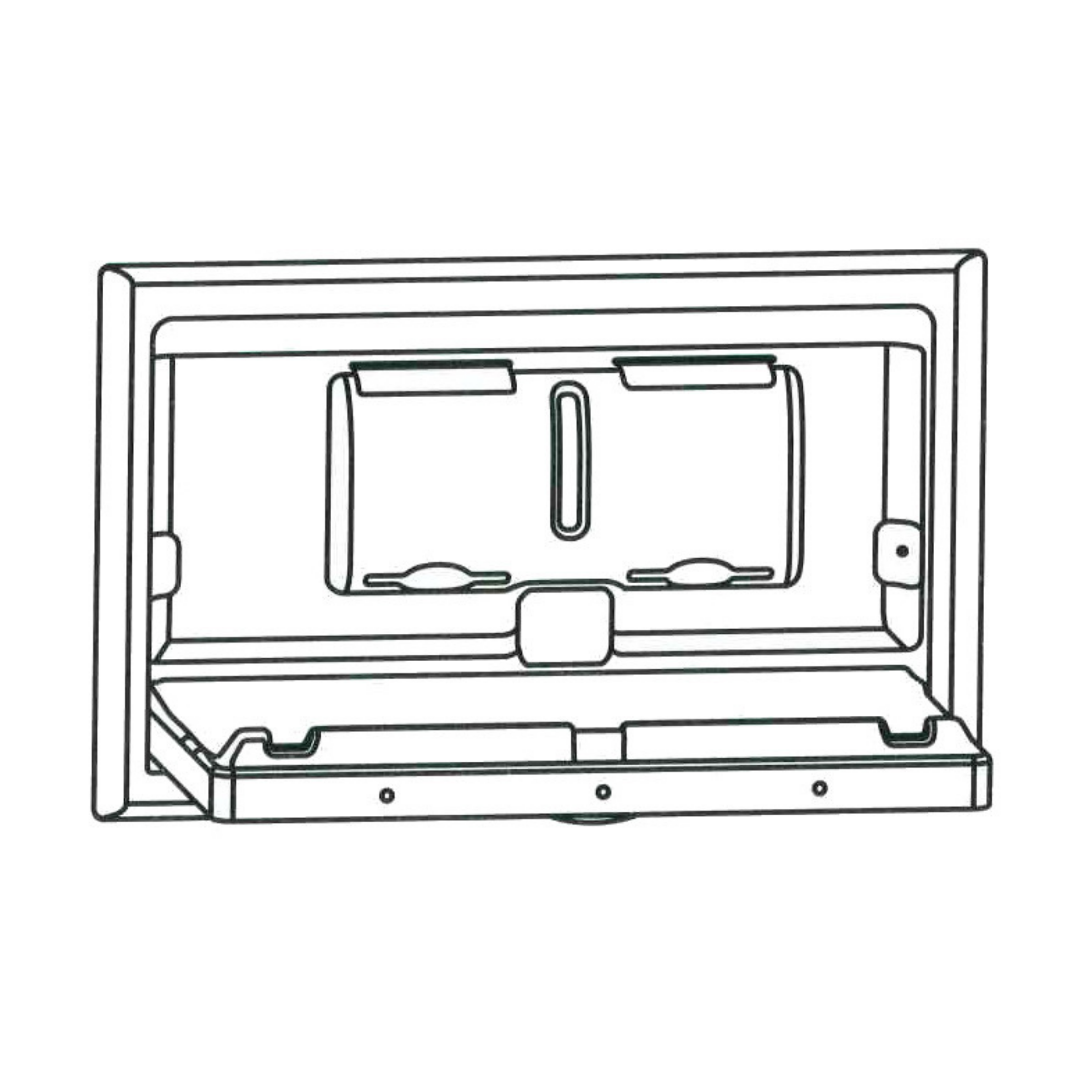 Metlam ML_8200REC Recessed Horizontal Baby Change Station in Stainless Steel
